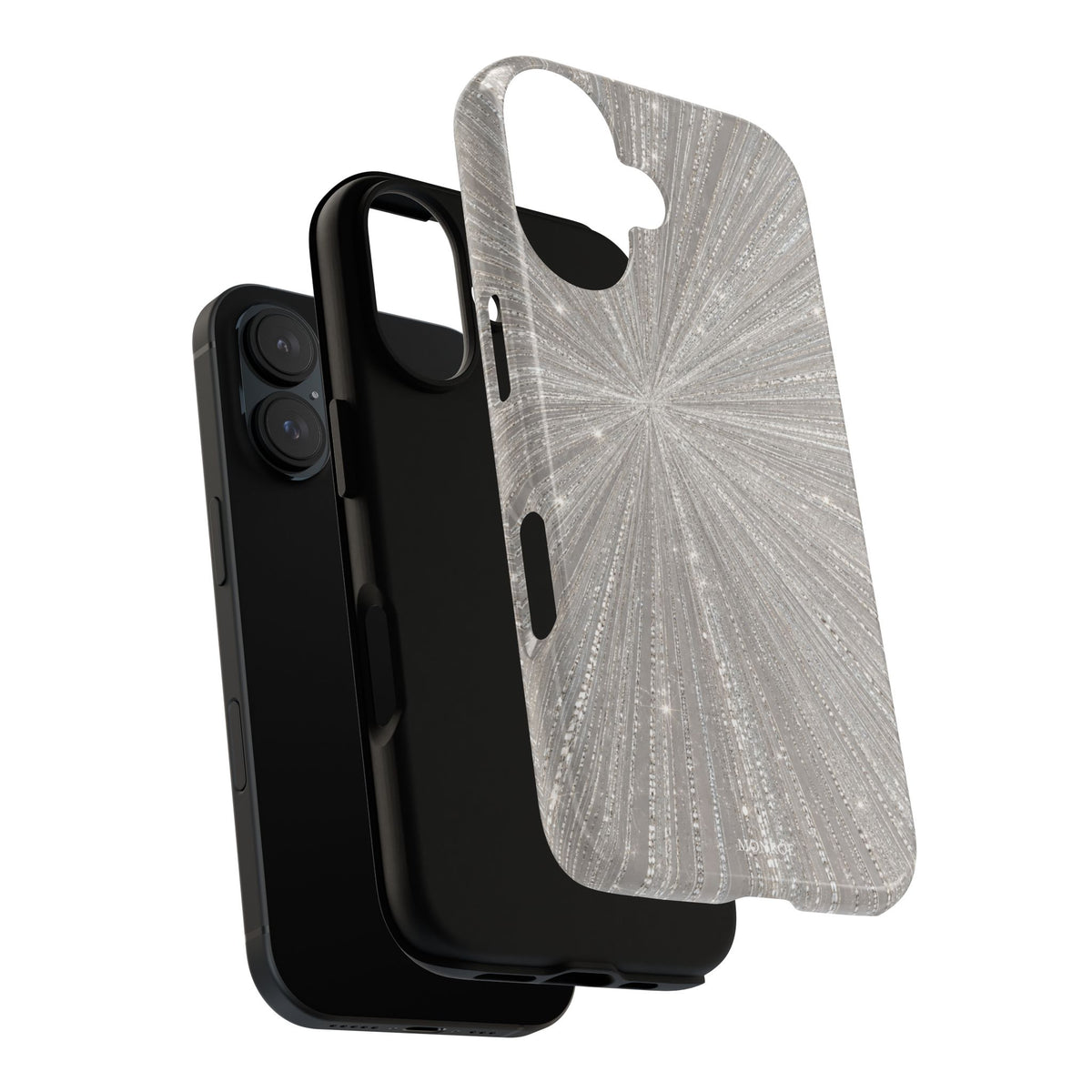 Sparkling Silver Burst Tough Case