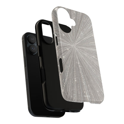 Sparkling Silver Burst Tough Case