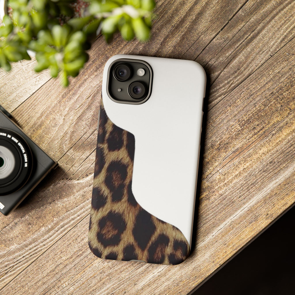Half Cheetah Print Phone Case