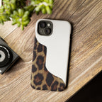 Half Cheetah Print Phone Case