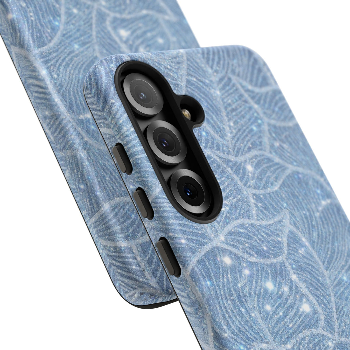 Glacier Blue Floral Tough Case