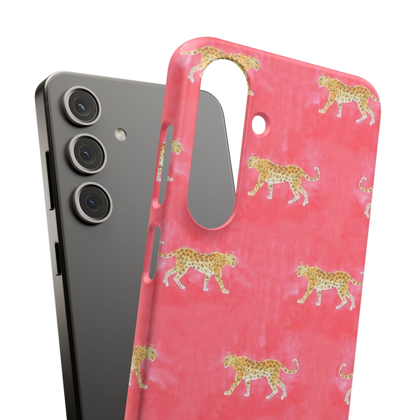 Pink Watercolor Leopard Case