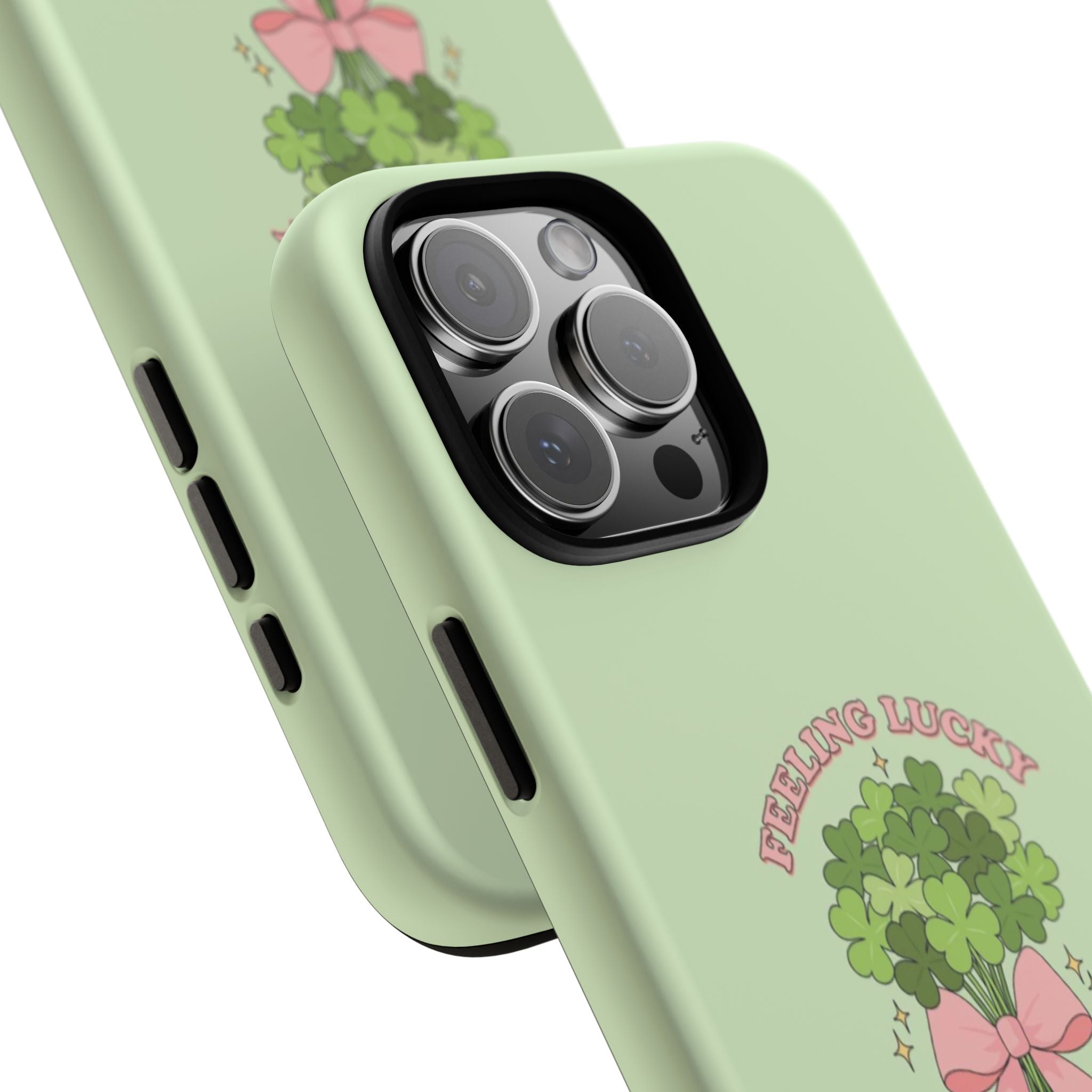 ‘Feeling Lucky' Clover Bouquet Tough Phone Case