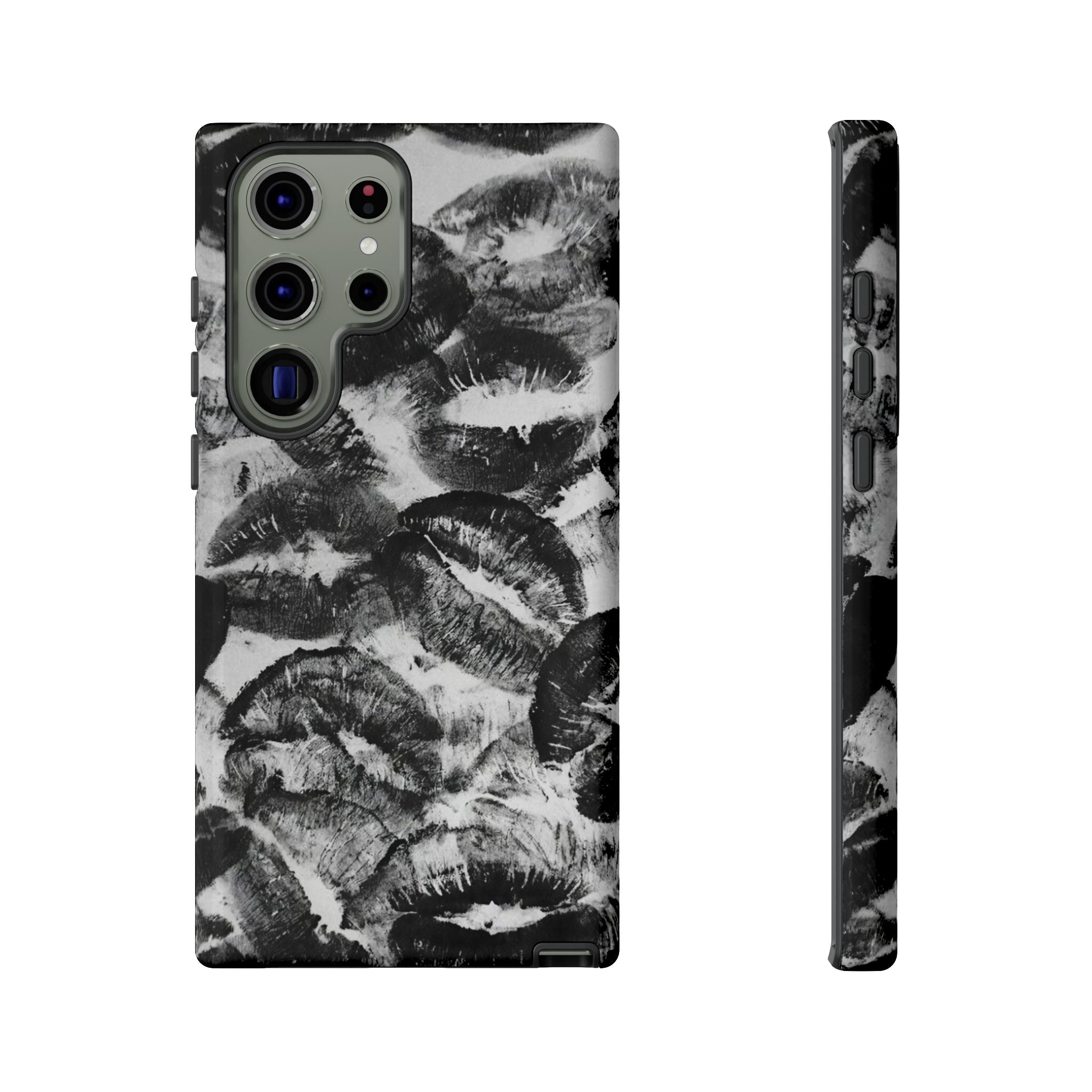 Black and Kiss Design Phone Case