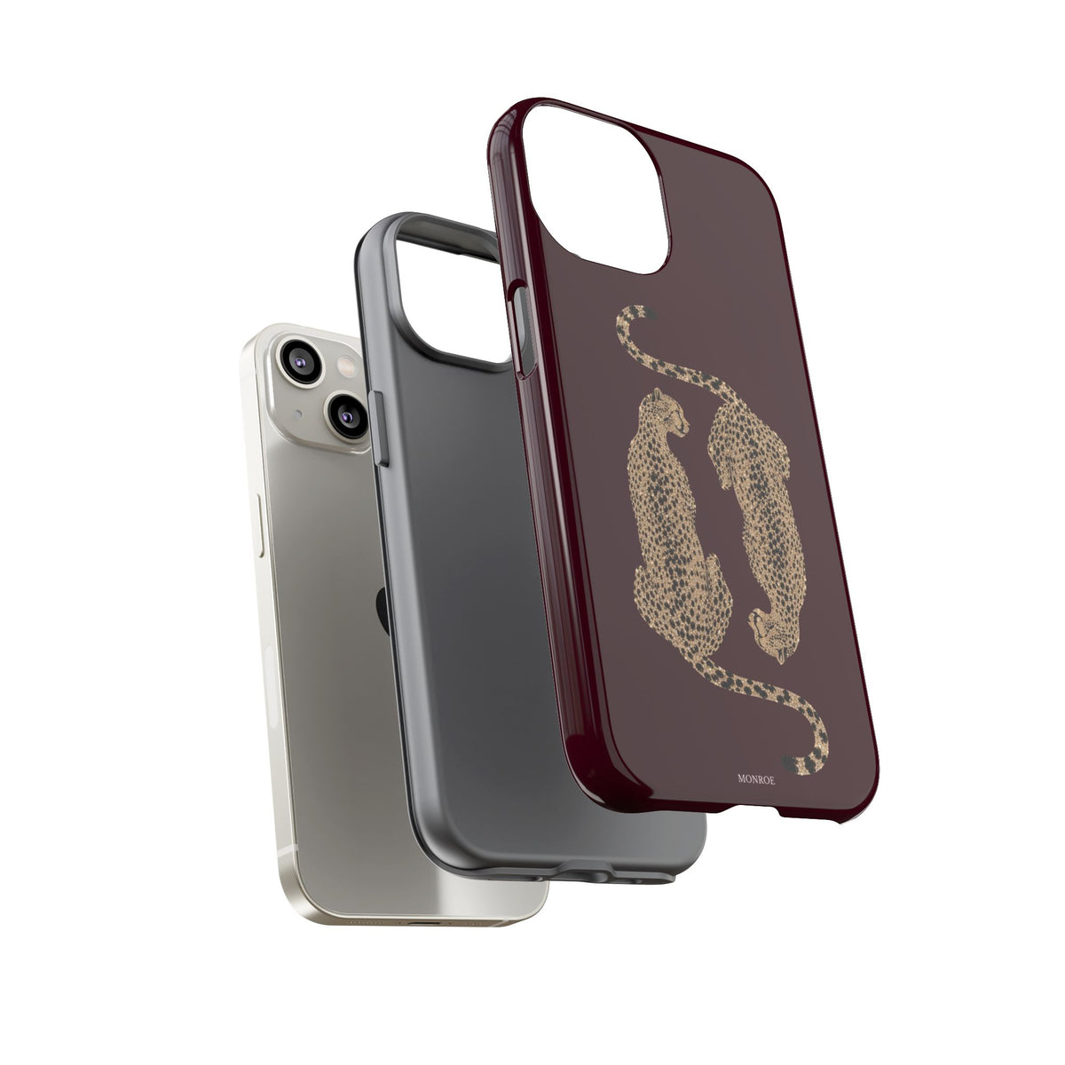 Burgundy Cheetah Tough Case