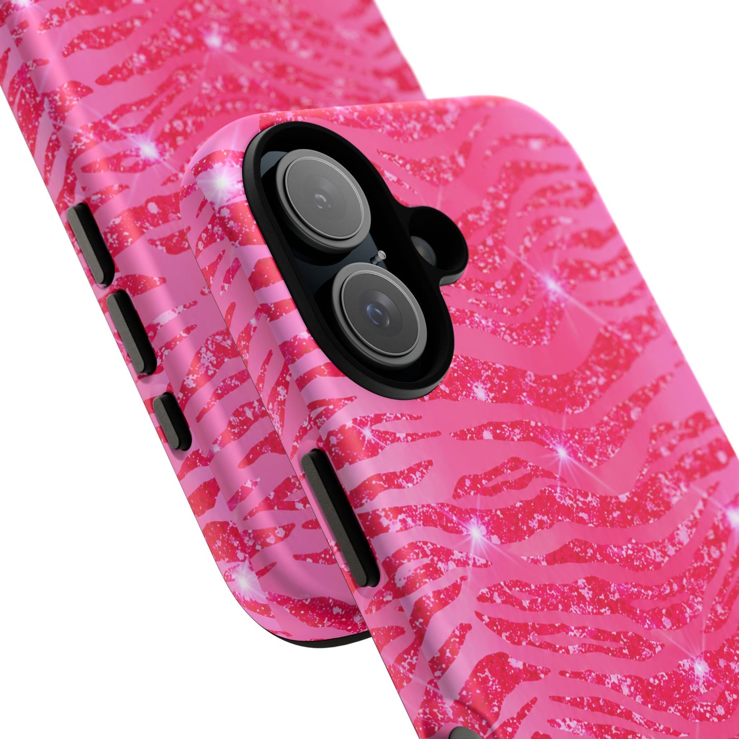 Pink Glitter Zebra Tough Case