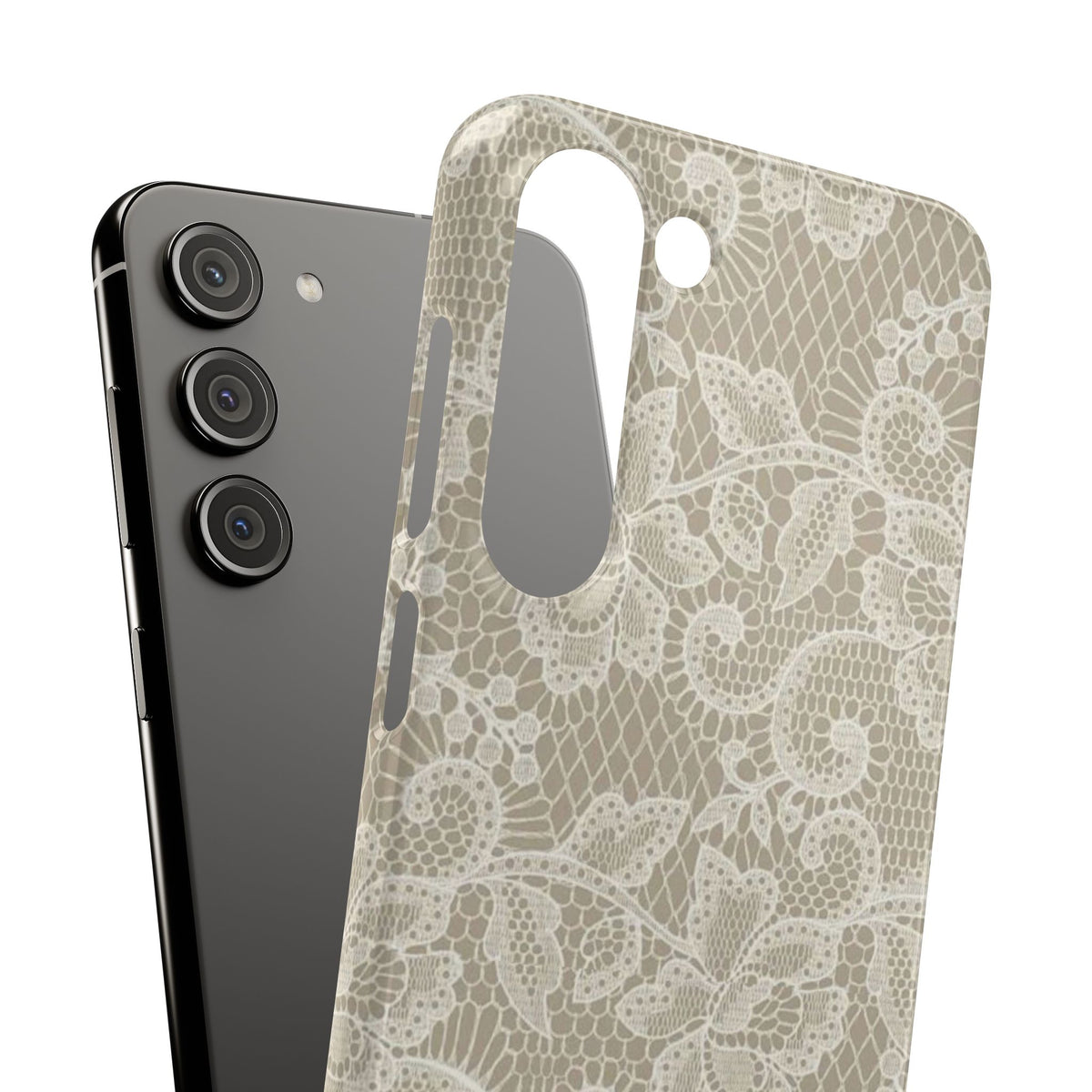 Vintage Beige Lace Case