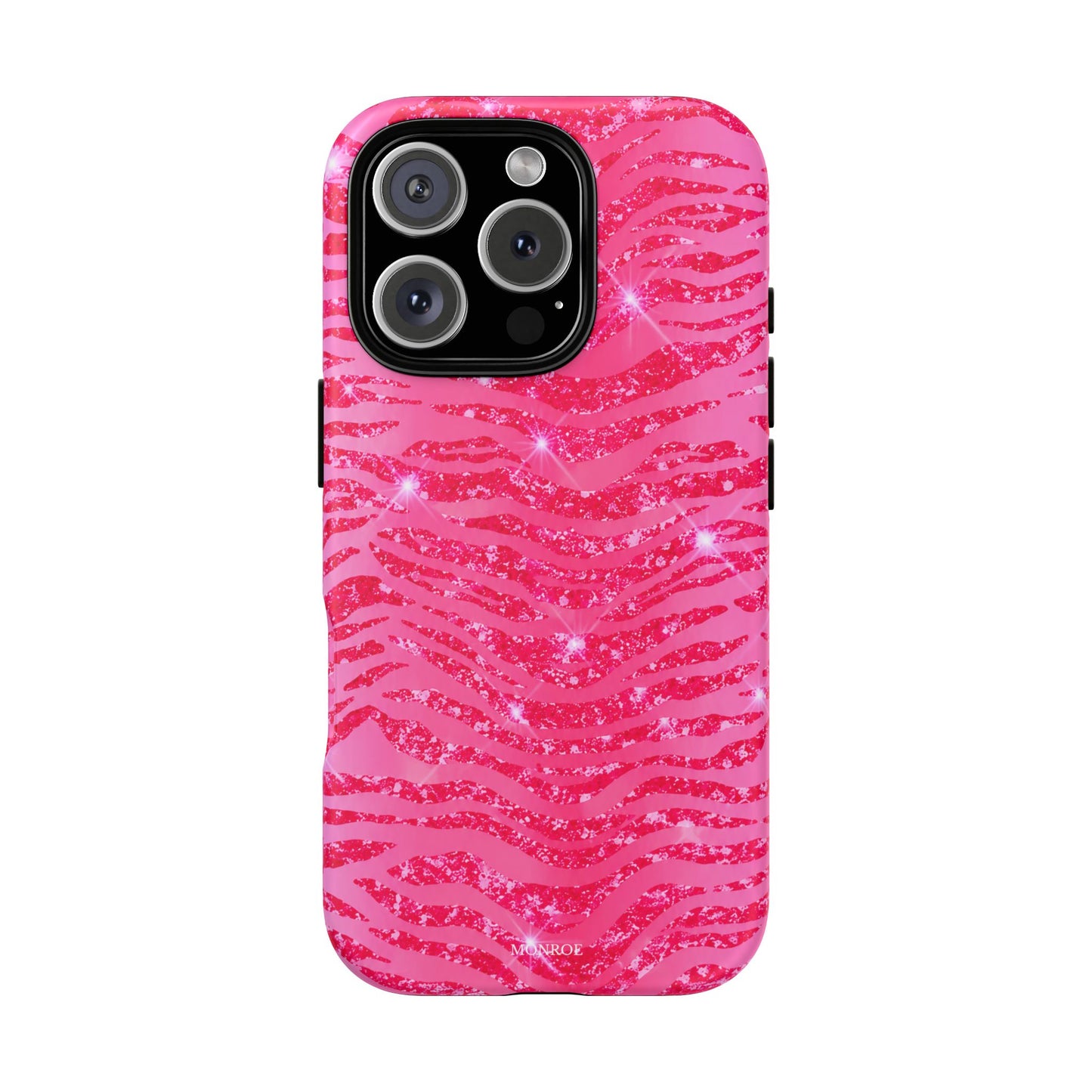Pink Glitter Zebra Tough Case