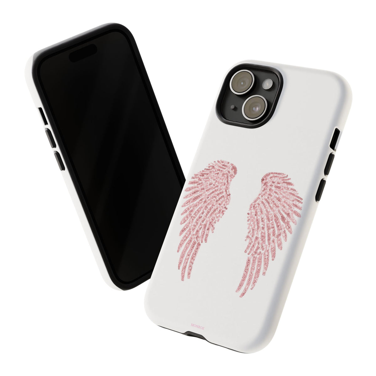 White & Pink Wings Tough Case