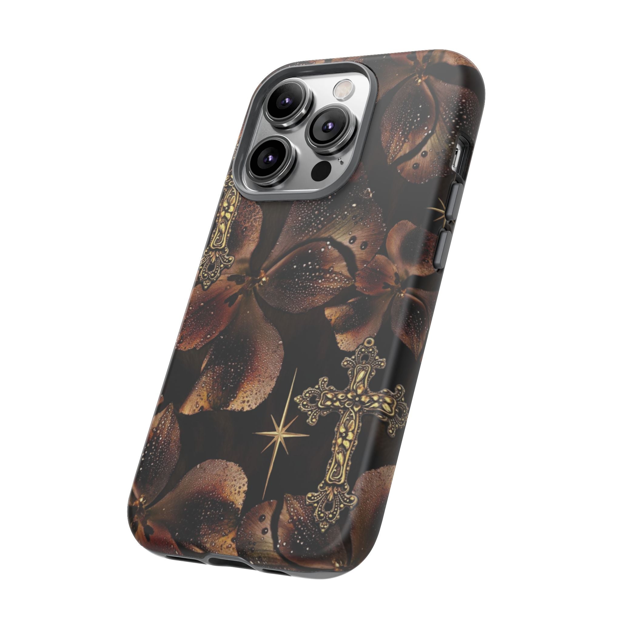 Floral Cross Pattern Tough Case