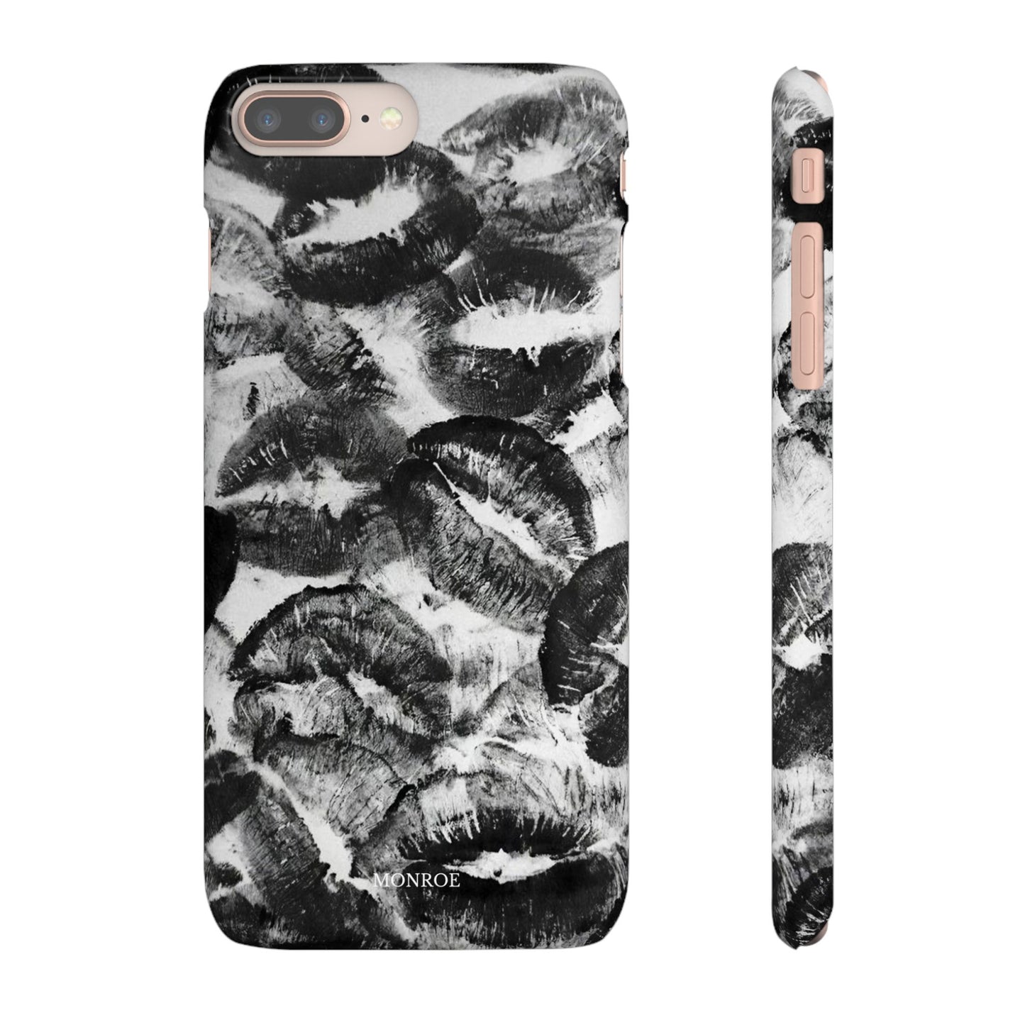 Black & White Kiss Print Case
