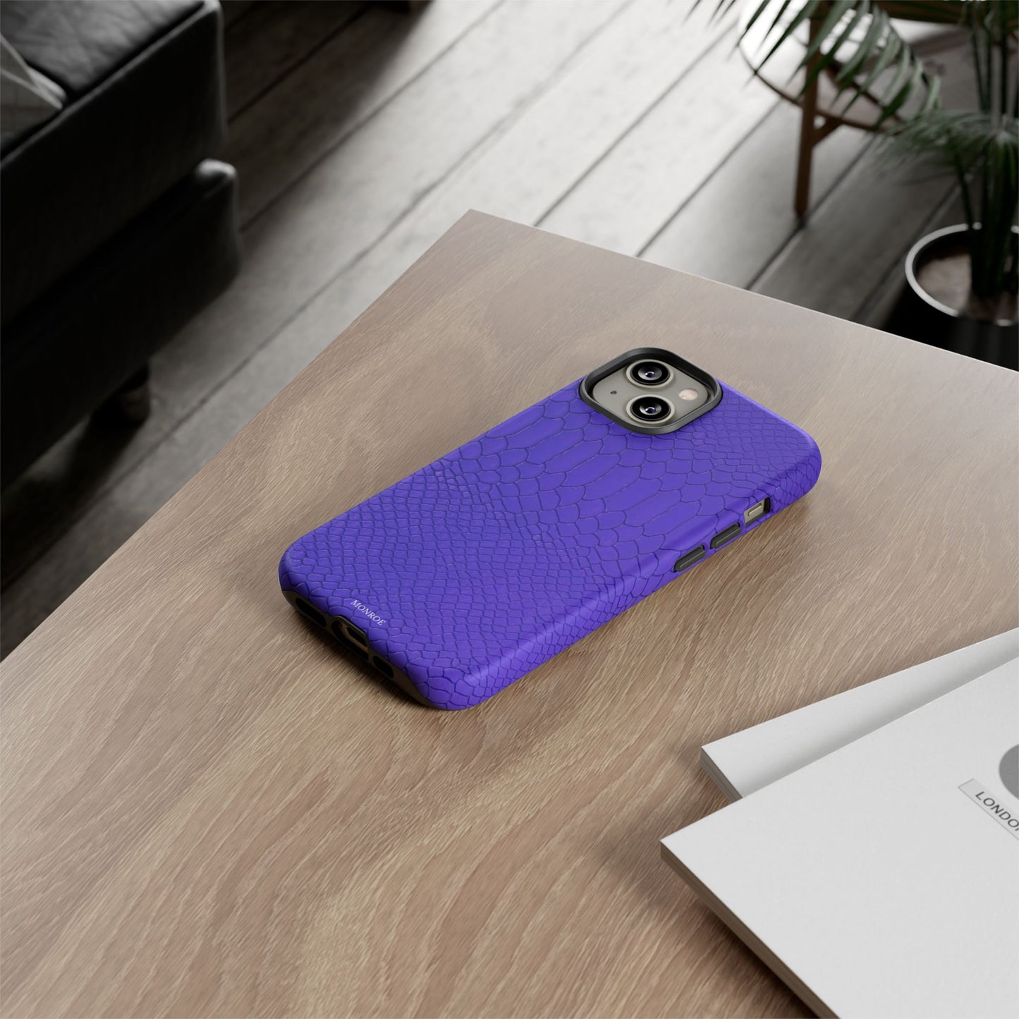 Dark Purple Snake Tough Case
