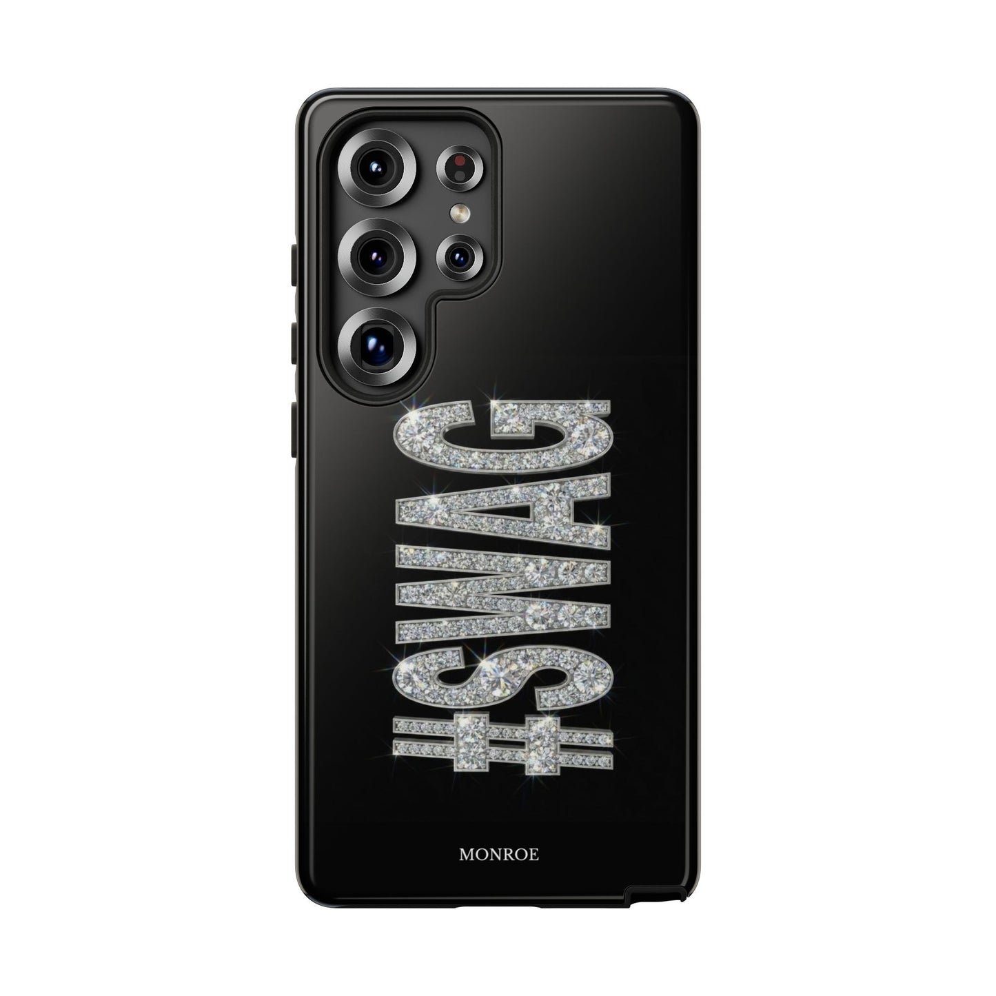 “#SWAG” Black Bling Tough Case