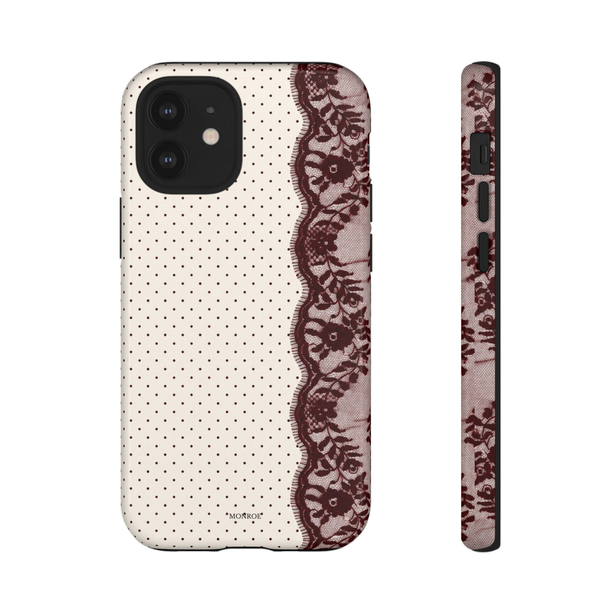 Burgundy Lace Edge Tough Case