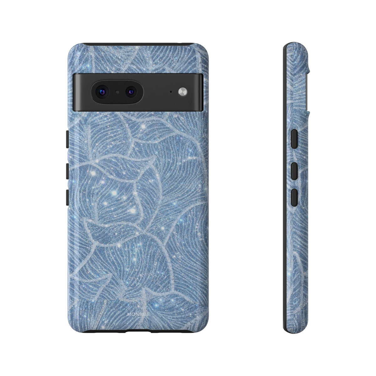 Glacier Blue Floral Tough Case