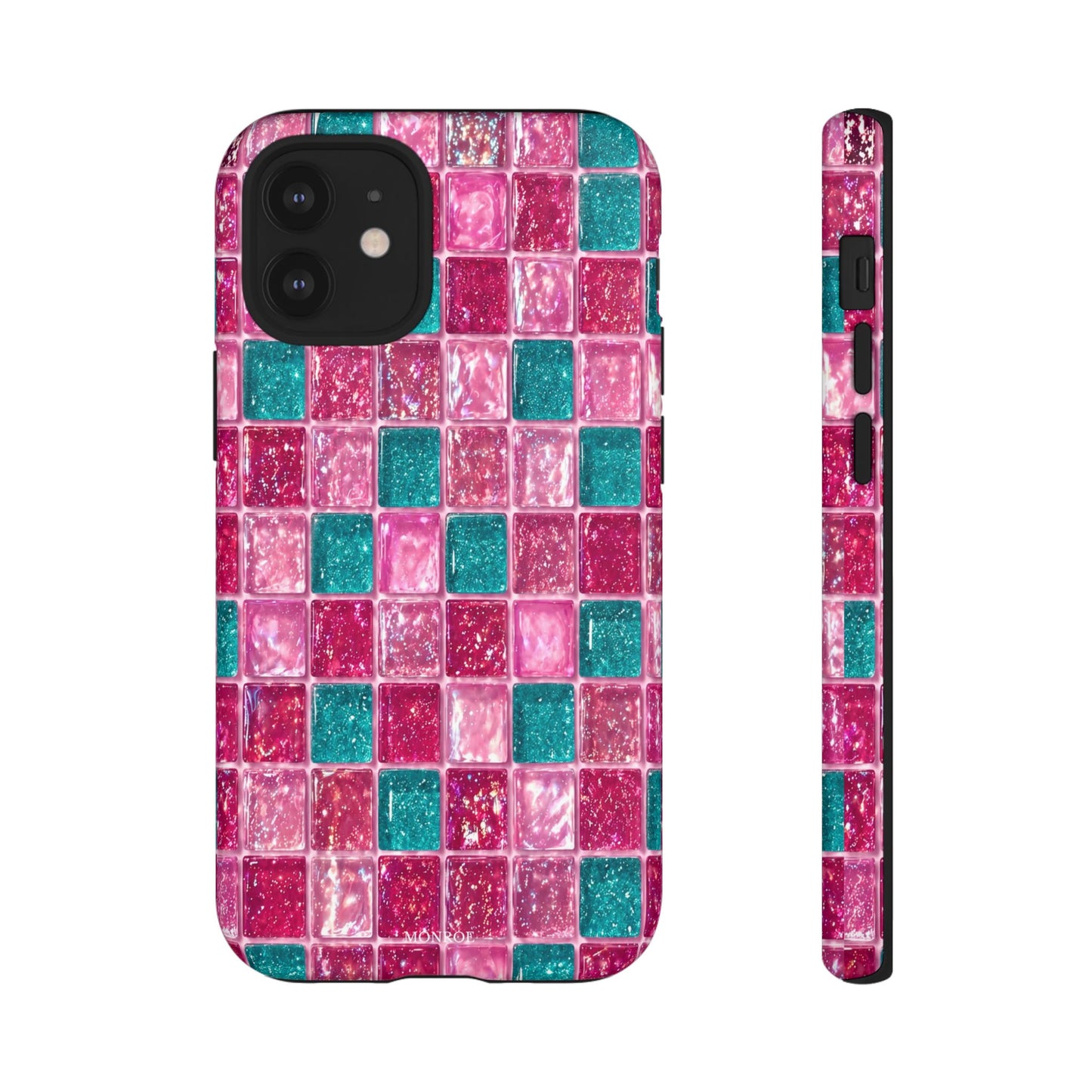 Pink Teal Mosaic Tough Case
