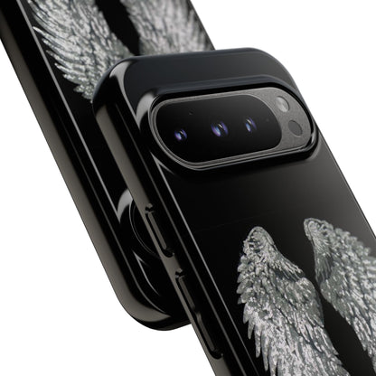 Silver Wings Black Tough Case