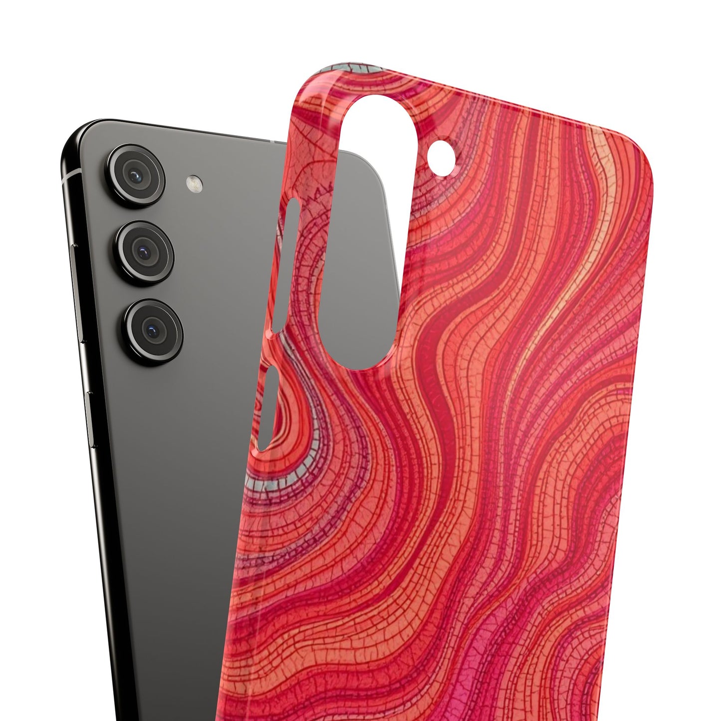 Retro Wavy Red Case