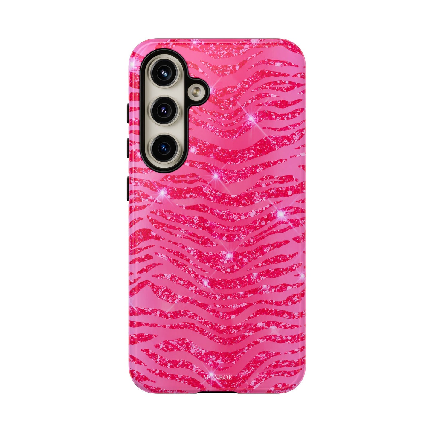 Pink Glitter Zebra Tough Case