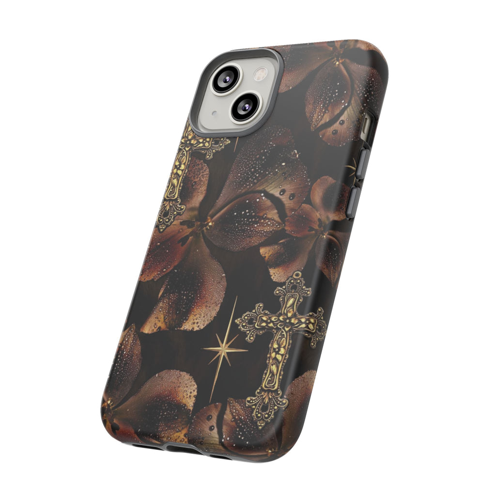 Floral Cross Pattern Tough Case
