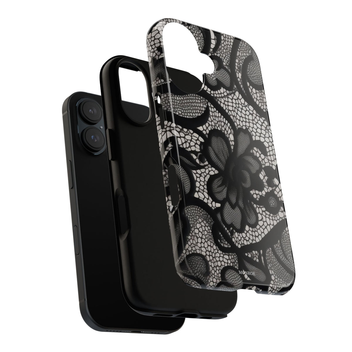 Black Floral Vintage Case