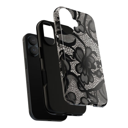 Black Floral Vintage Case