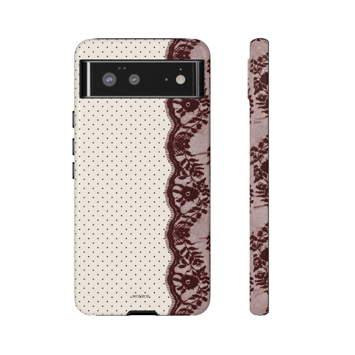 Burgundy Lace Edge Tough Case