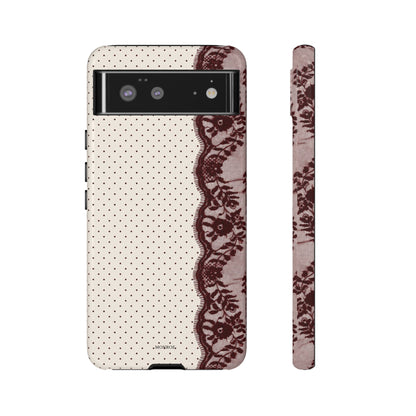 Burgundy Lace Edge Tough Case