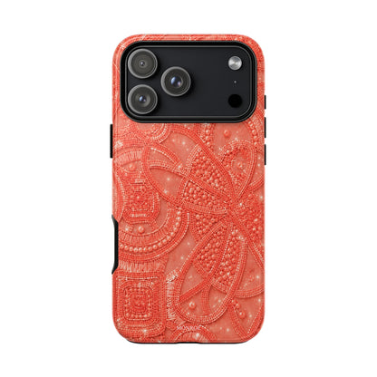 Coral Lace Tough Case
