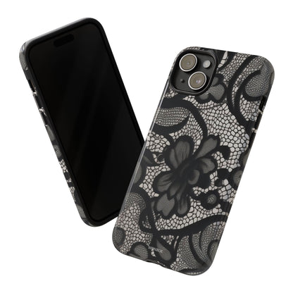 Black Floral Vintage Case