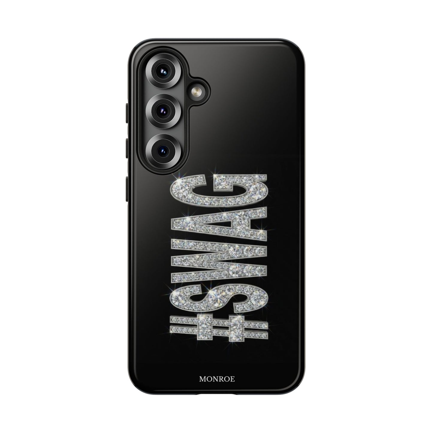 “#SWAG” Black Bling Tough Case