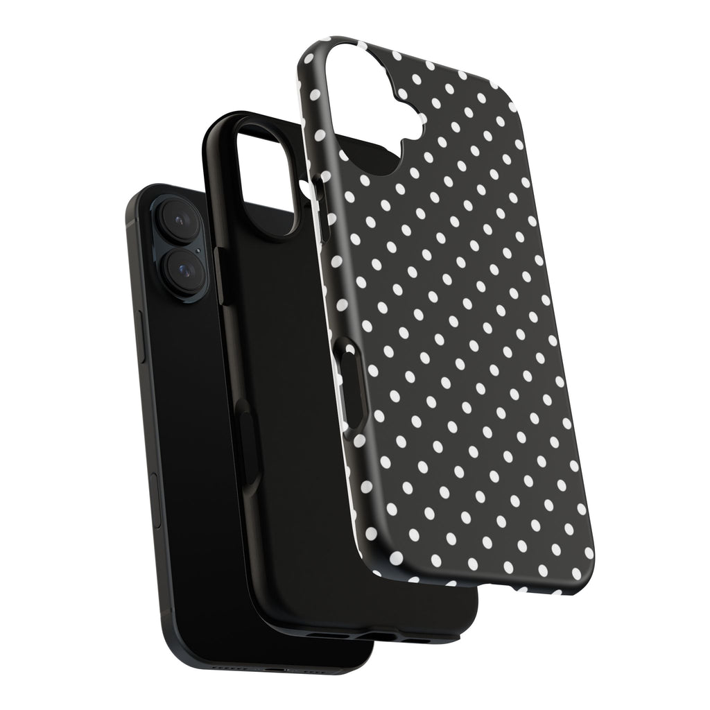 Black Polka Dot Phone Case
