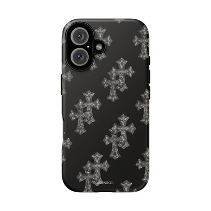 Black Crystal Cross Tough Case