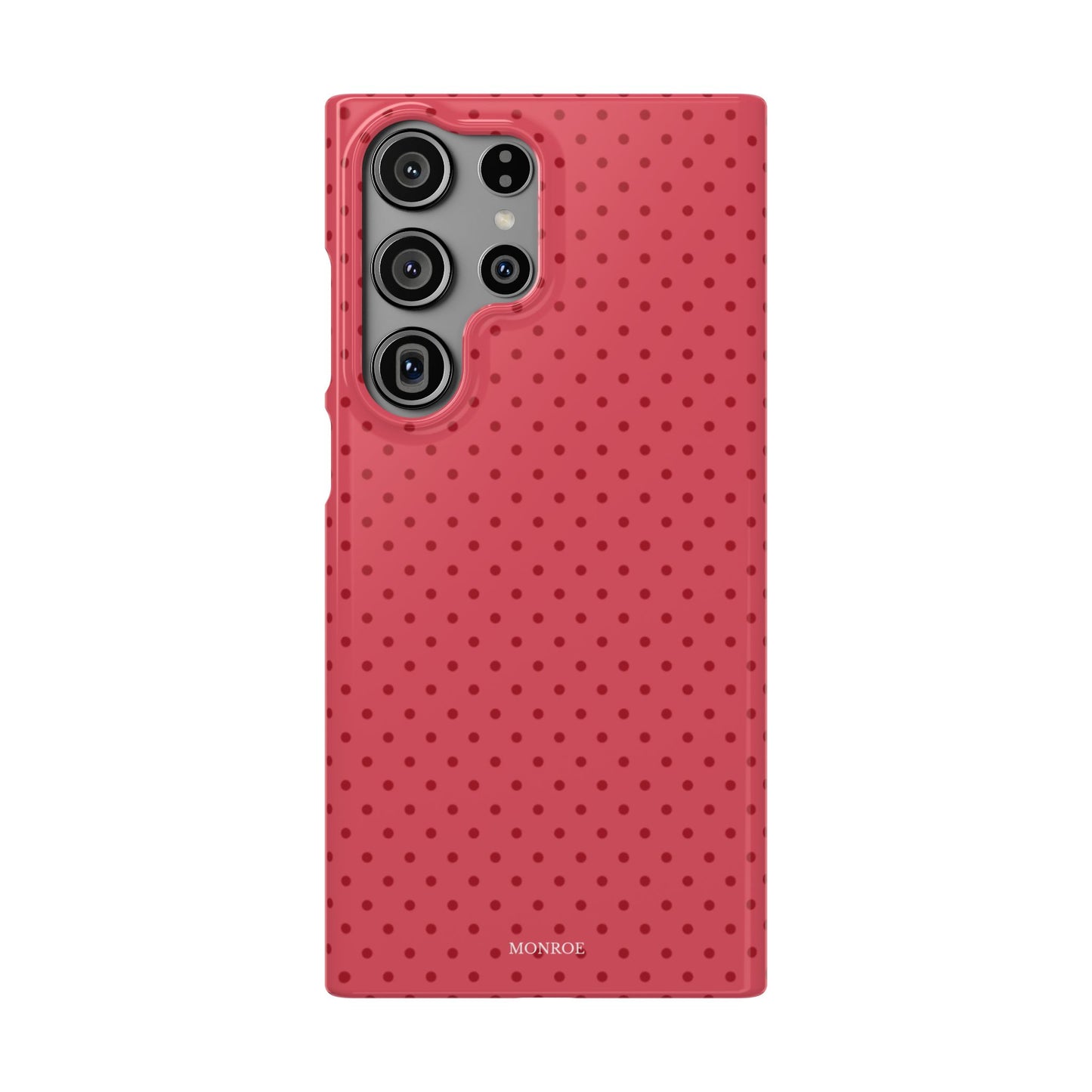 Coral Polka Dot Snap Phone Case