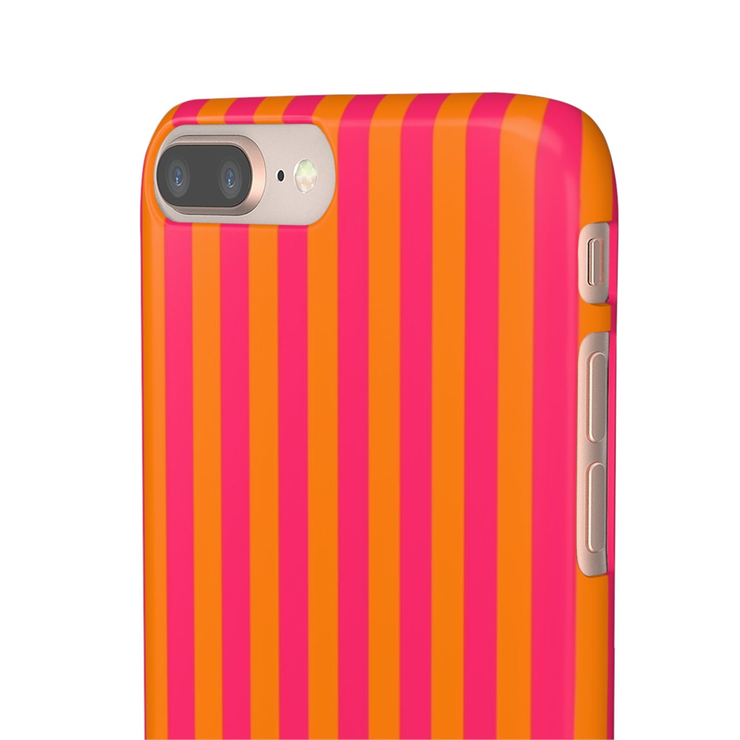 Striped Orange & Pink Case
