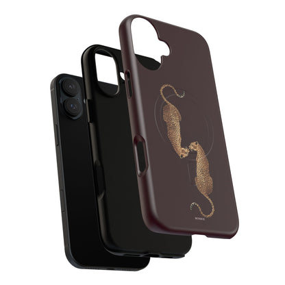 Burgundy Leopard Duo MagSafe Case