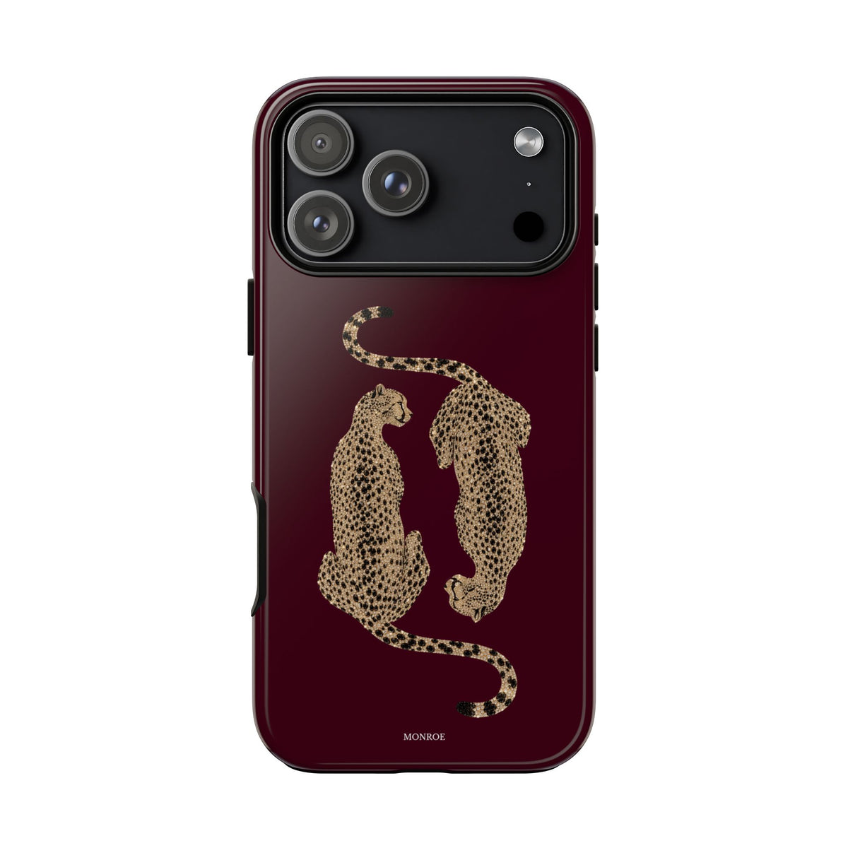Burgundy Cheetah Tough Case