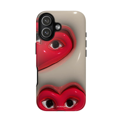 Red Heart Eyes Tough Case