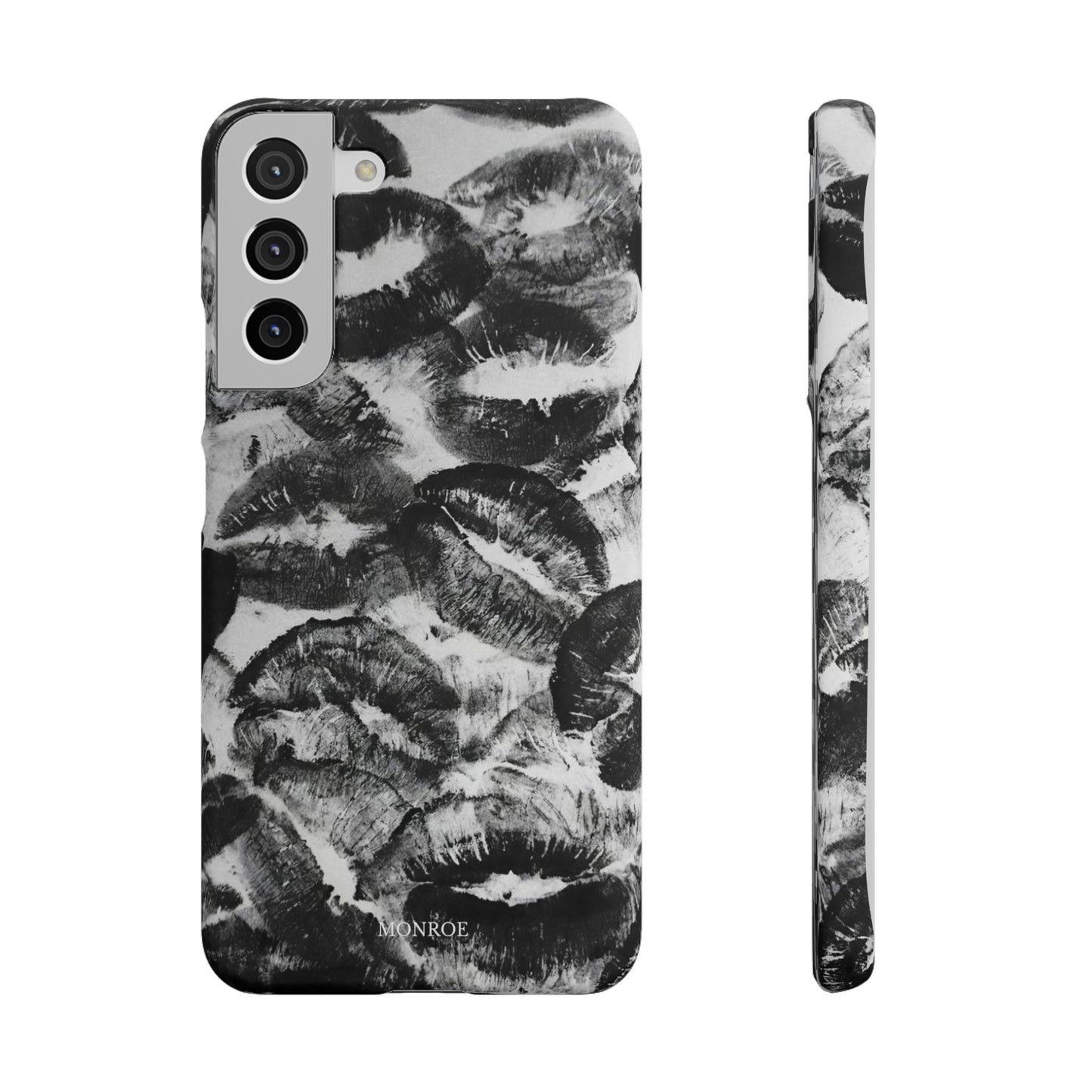 Black & White Kiss Print Case