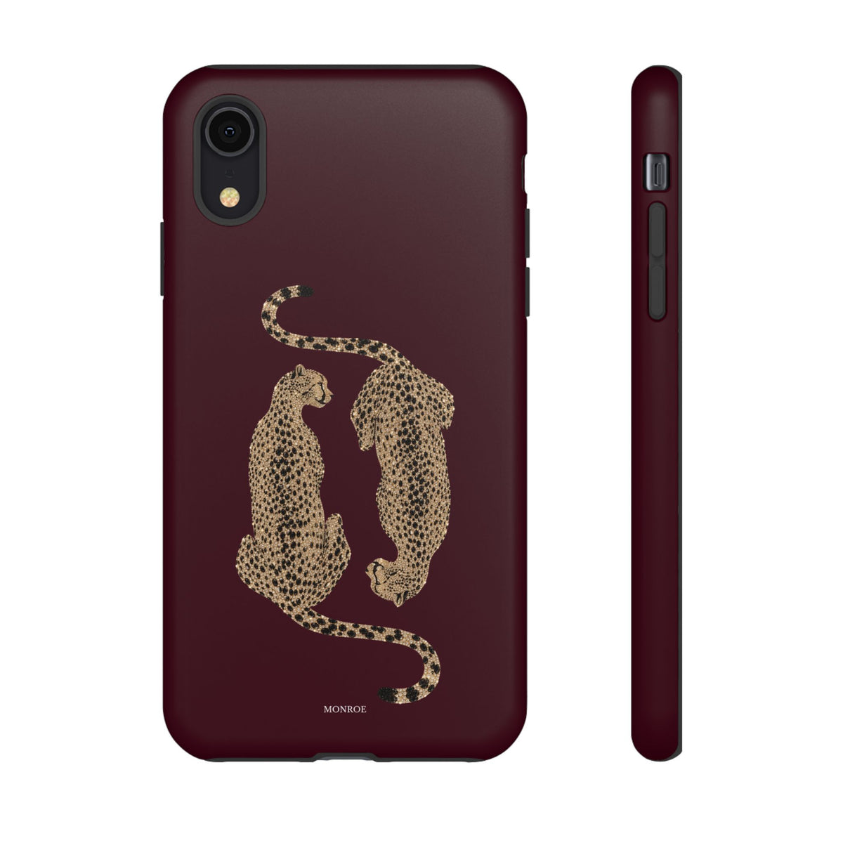 Burgundy Cheetah Tough Case