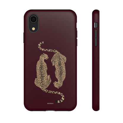 Burgundy Cheetah Tough Case