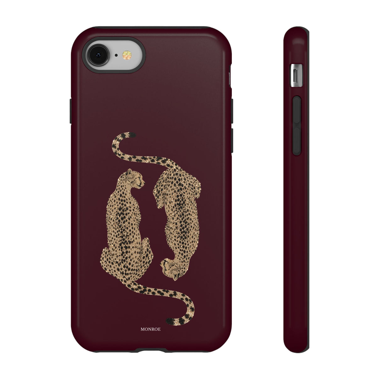 Burgundy Cheetah Tough Case