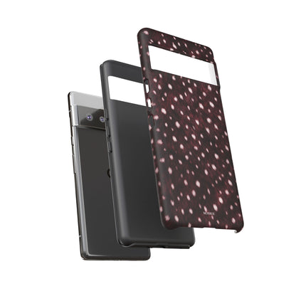 Burgundy Spotted Fur Tough Case