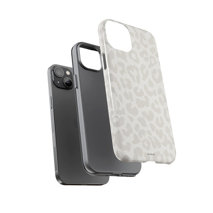 White Leopard Print Tough Case