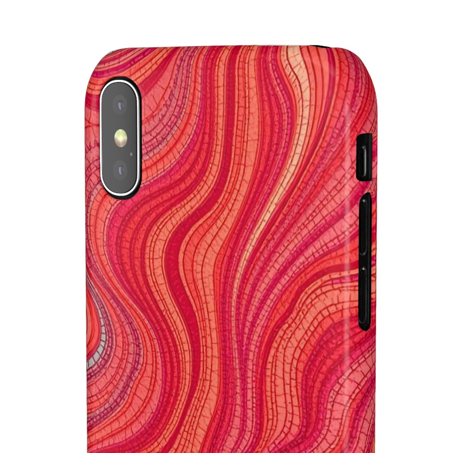 Retro Wavy Red Case
