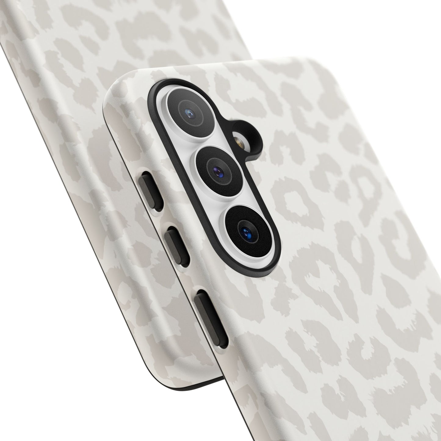 White Leopard Print Tough Case