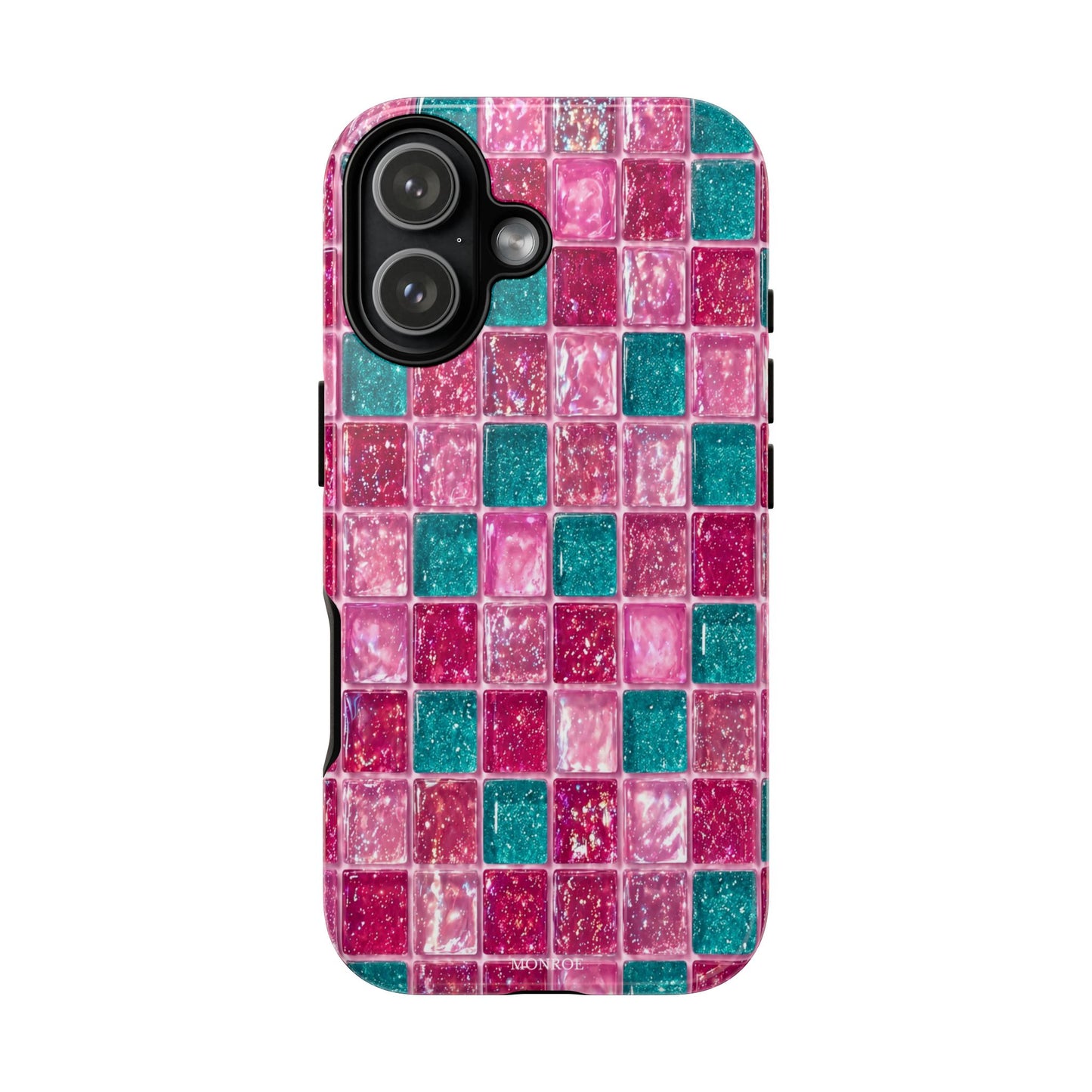 Pink Teal Mosaic Tough Case