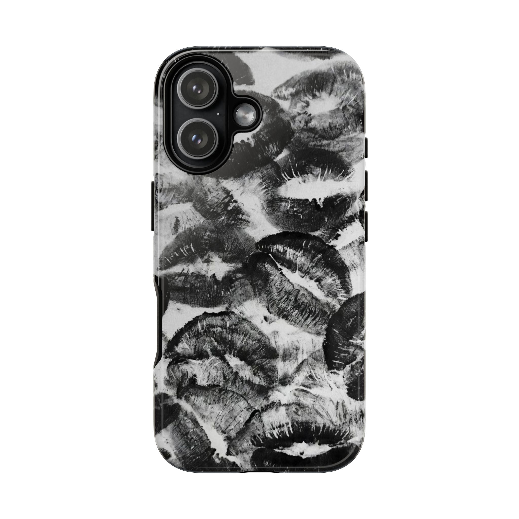 Black and Kiss Design Phone Case