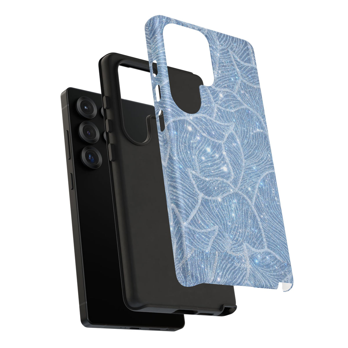 Glacier Blue Floral Tough Case