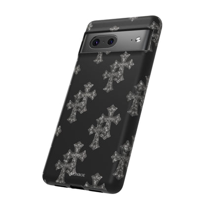 Black Crystal Cross Tough Case